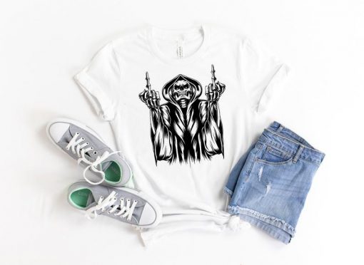 Skeleton Middle Finger Shirt