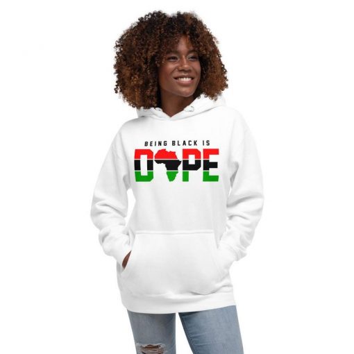 Being Black Is Dope Africa Continent Unisex Hoodie