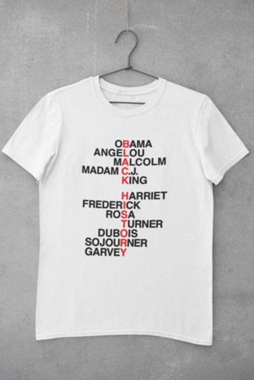 Black History Names Unisex T-Shirt