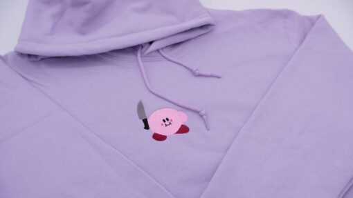 Cut You Embroidered Knife Hoodie