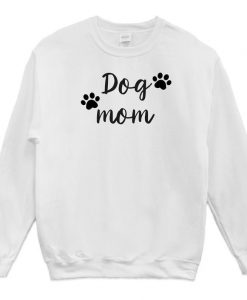 Dog Mom Paw Heavy Blend Crewneck Sweatshirt