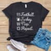 Football Turkey Nap Repeat T Shirt