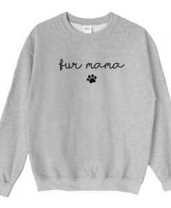 Fur Mom Paw Heavy Blend Crewneck Sweatshirt