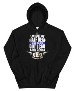 Military Helicopter UH 1 HUEY US Army Veteran Gift Unisex Hoodie