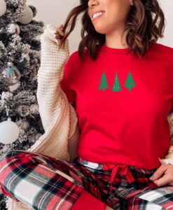 Snowy 3 Christmas Trees Tshirt