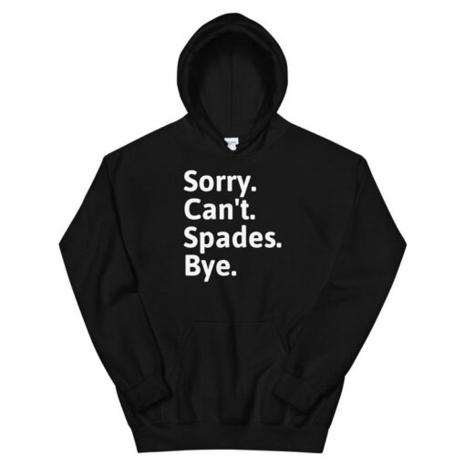 Spades Card Player Unisex Hoodie