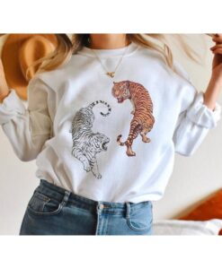 Vintage Tiger Crewneck Kawaii sweatshirt