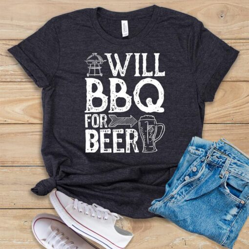 Will BBQ For Beer T Shirt