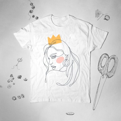 Aesthetic Trendy One Line Girly Design Unisex shirt