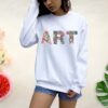 Art letter Printed Loose Sweatshirt