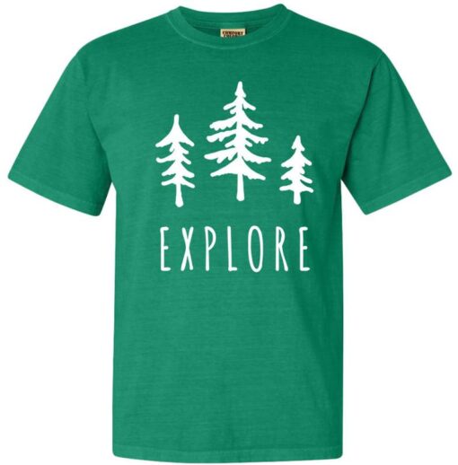 Explore Trees National Park Adventure Comfort Colors T Shirt