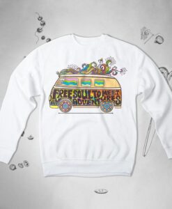 Hippie Cute Trippy 1970s 1960s Unisex Crewneck sweatshirt