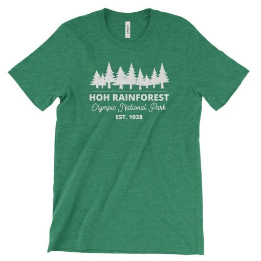 Hoh Rainforest Olympic National Park Adventure Tshirt