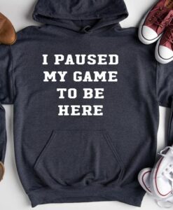 I Paused My Game To Be Here Hoodie