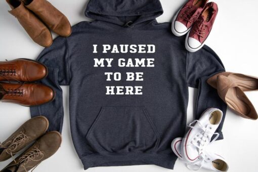 I Paused My Game To Be Here Hoodie