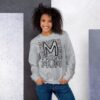 Mom Typography Design with Doodles Women's Unisex Sweatshirt