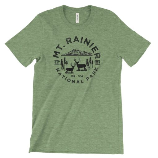 Mount Rainier National Park Adventure Tshirt