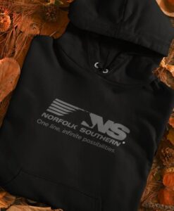 Norfolk Southern Railroad One Line, Infinite Possibilities Logo Unisex Pullover Hoodie