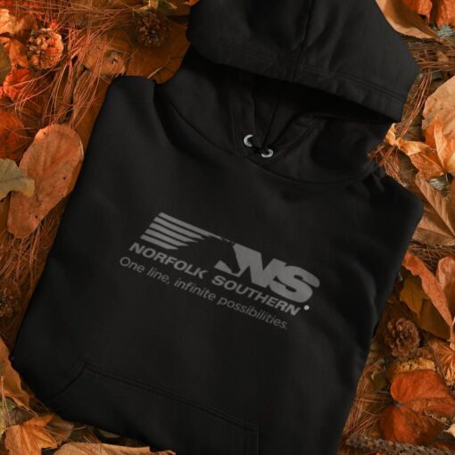 Norfolk Southern Railroad One Line, Infinite Possibilities Logo Unisex Pullover Hoodie