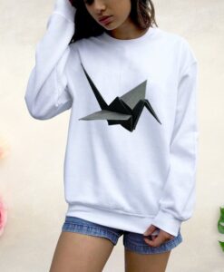 Origami Printed Loose Sweatshirt