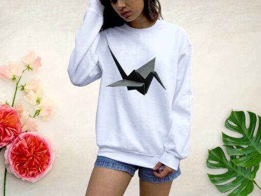 Origami Printed Loose Sweatshirt