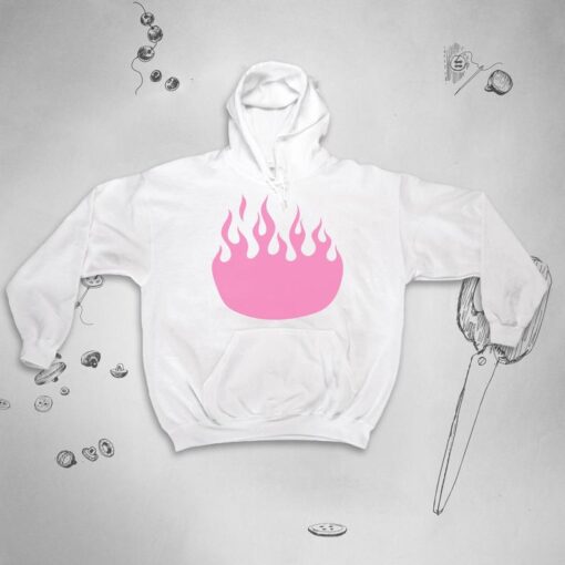 Pink Flame hoodie