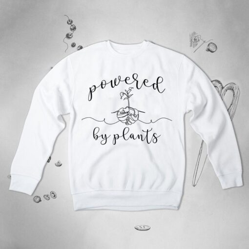 Powered by Plants for Ladies Unisex Crewneck sweatshirt