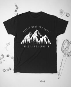 Quote Mountains Trees Forest Saying Unisex shirt