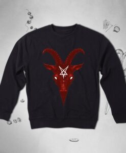 Satan Occult Baphomet Pentagram Gothic Unisex Crewneck sweatshirt