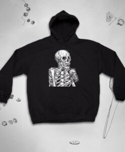 Skull Skeleton Coffe Hoodie