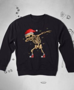 Skull Skeleton Xmas Dance Unisex Crewneck sweatershirt