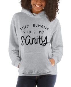 Tiny Humans Stole My Sanity Funny Parenting Unisex Hoodie