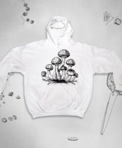 Trippy Mushroom in the Forest Graphic hoodie