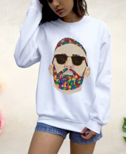 colored Hipster Loose Sweatshirt