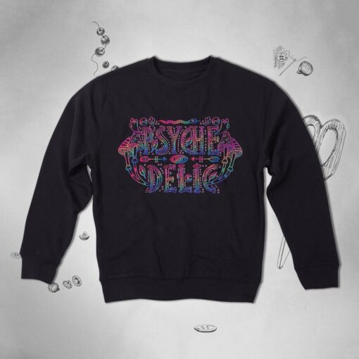 sychedelic Rainbow Design Unisex Crewneck sweatshirt