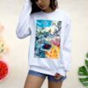 watercolor art Loose Sweatshirt