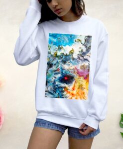 watercolor art Loose Sweatshirt