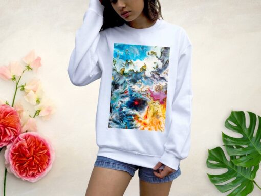 watercolor art Loose Sweatshirt