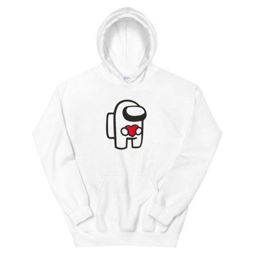 Among Us Heart Hoodie