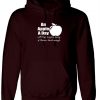 An apple a day will keep anyone away if thrown hard enough Funny Hoodie