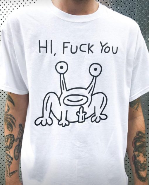 Hi fuck you punk T-shirt