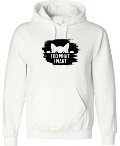 I Do what i want Funny Ladies Cat Lovers Hoodie