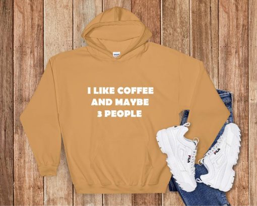 I Like Coffee And Maybe 3 People Hoodie