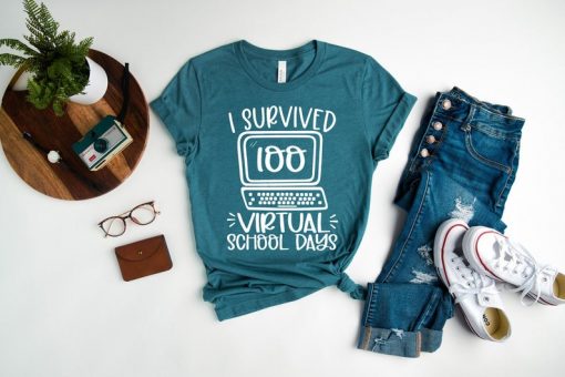 I Survived 100 Virtual School Days Shirt