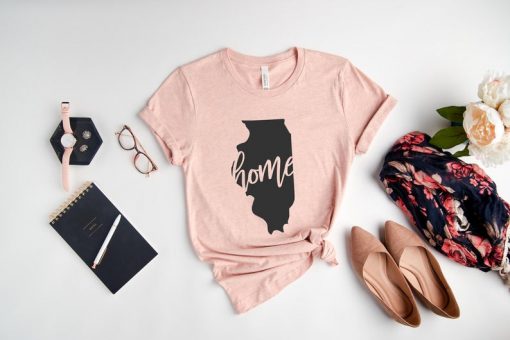 Illinois State Map Shirt