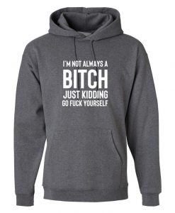 I'm not always a bitch Just Kidding go FK yourself Hoodie