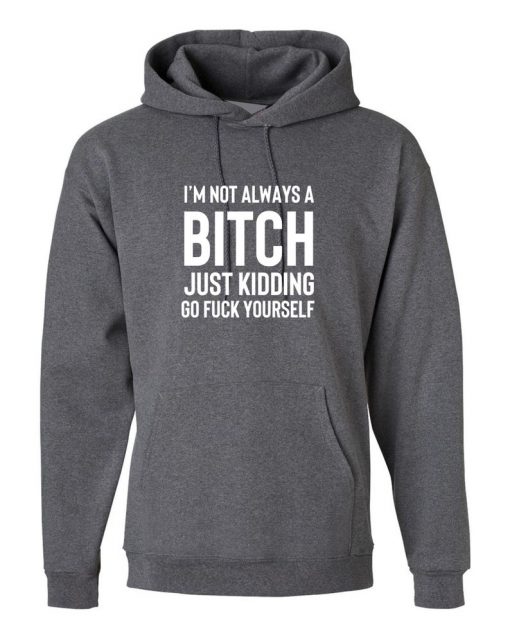 I'm not always a bitch Just Kidding go FK yourself Hoodie