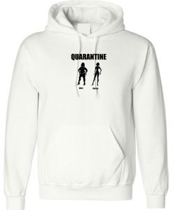 Quarantine Before and After Funny Lockdown Situation Hoodie