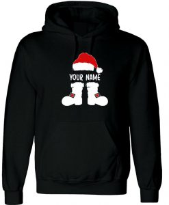 Santa Claus with Your Name Funny Merry Christmas Hoodie