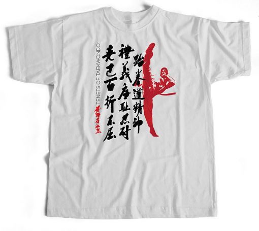 Taekwondo Tenets Kick T Shirt